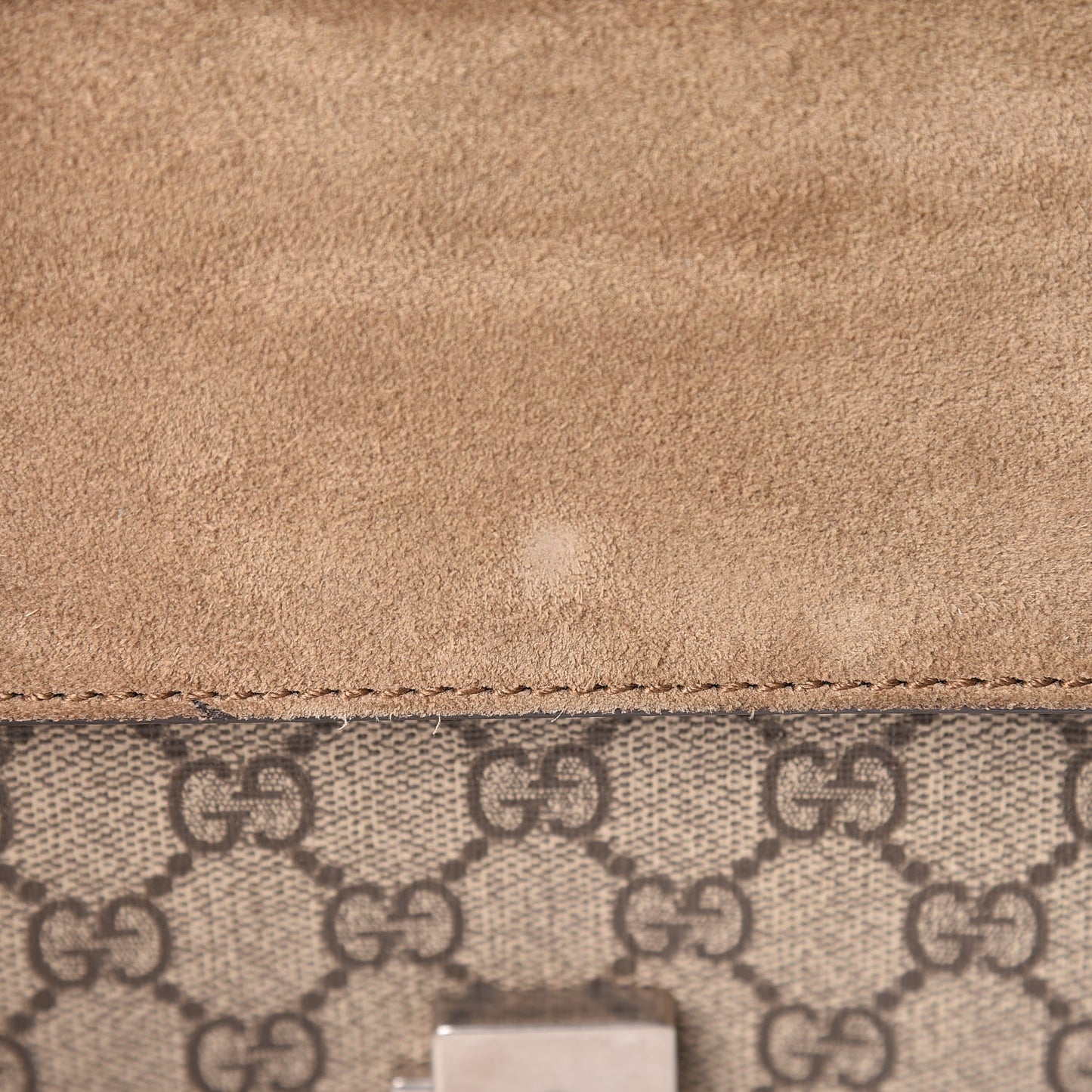 GG Supreme Monogram Mini Dionysus Shoulder Bag Taupe