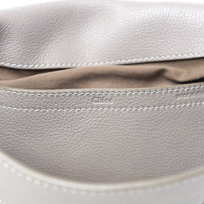 Chloe Calfskin Medium Marcie Round Crossbody Bag Cashmere Grey 5 of 15
