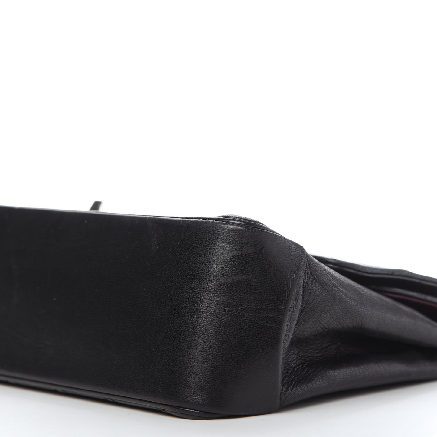 Lambskin Quilted Medium Double Flap Bijoux Chain Black