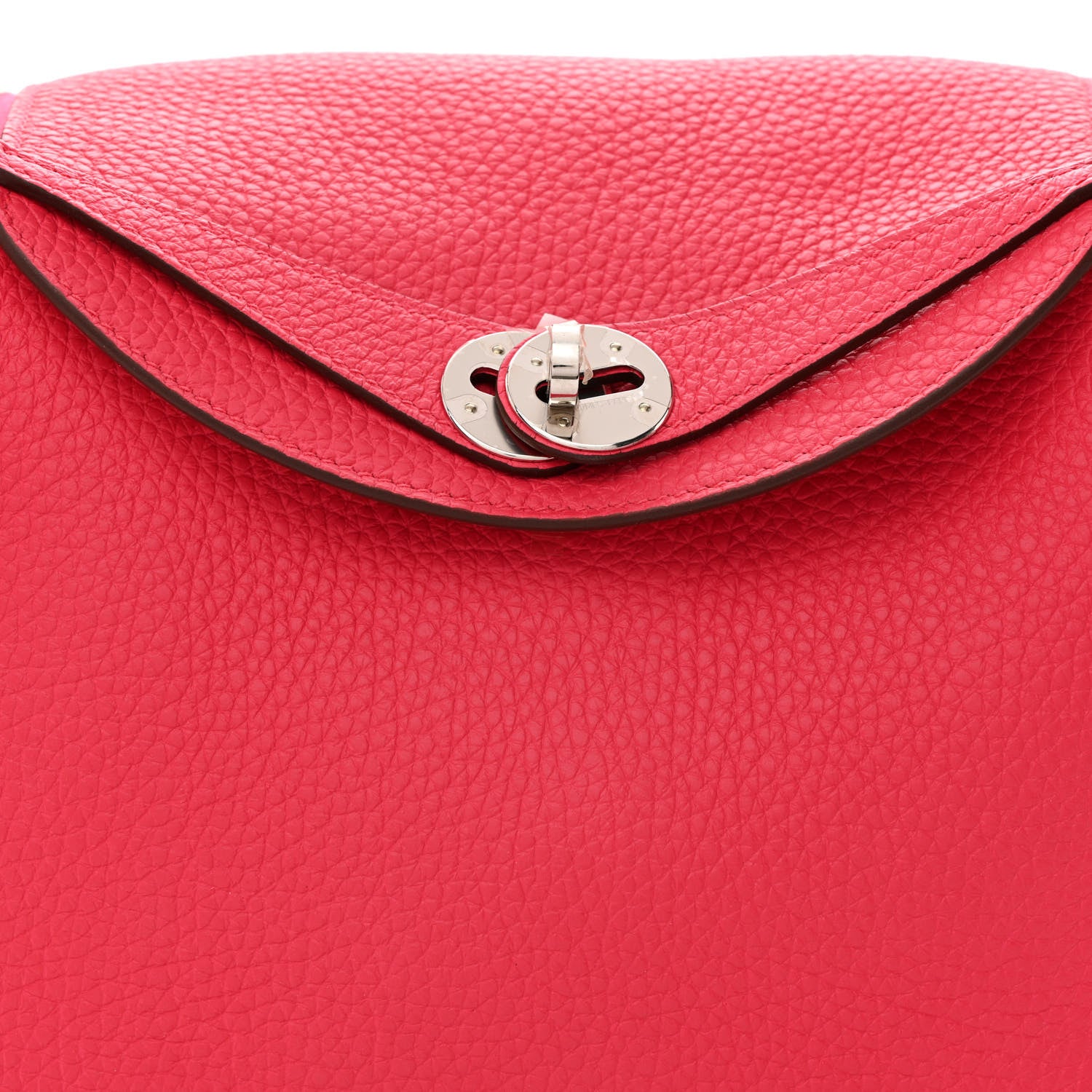 Hermes Taurillon Clemence Lindy 26 Rose Extreme 8 of 10