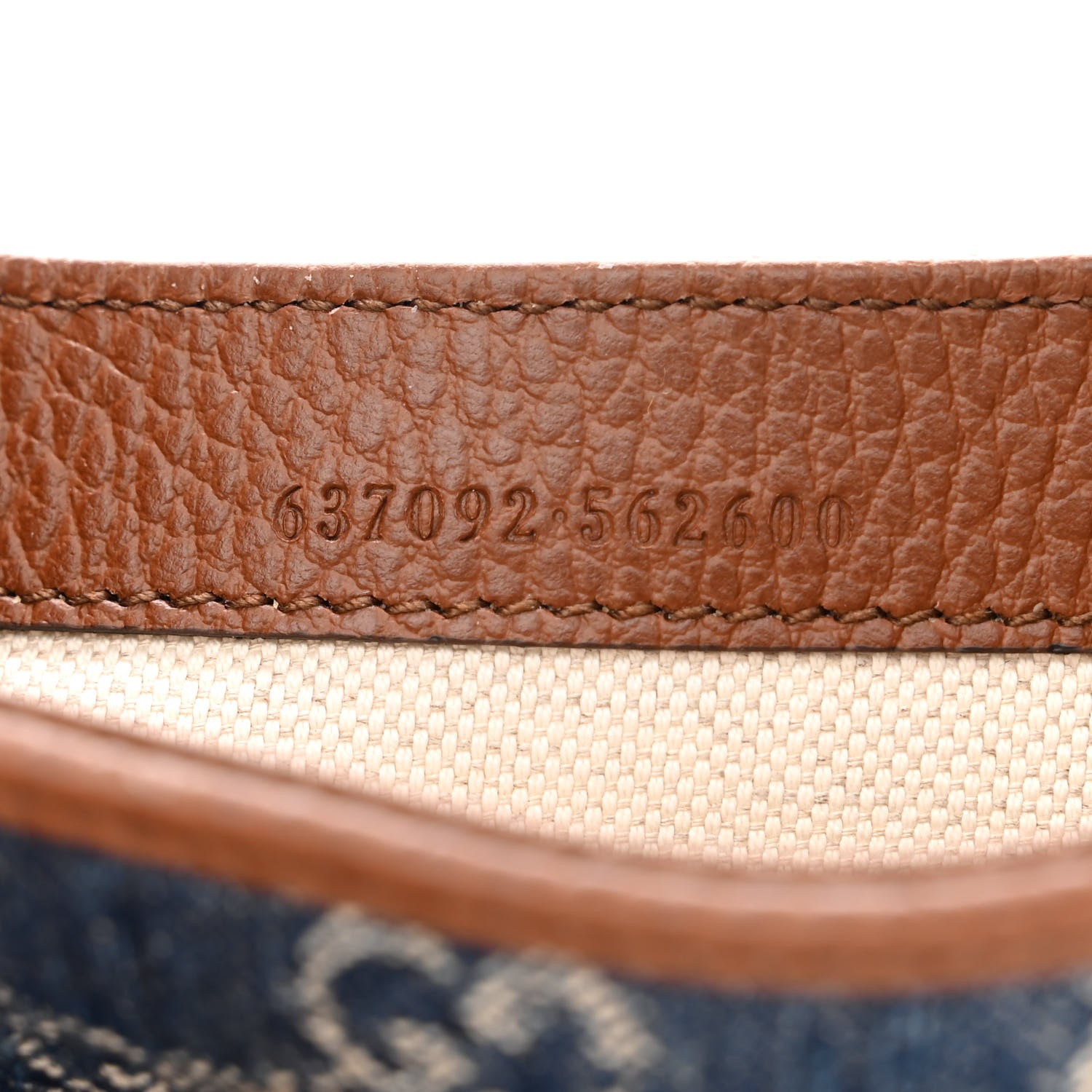 Gucci New Denim GG Monogram Calfskin Mini Jackie 1961 Hobo Blue Tea Cuir 7 of 11
