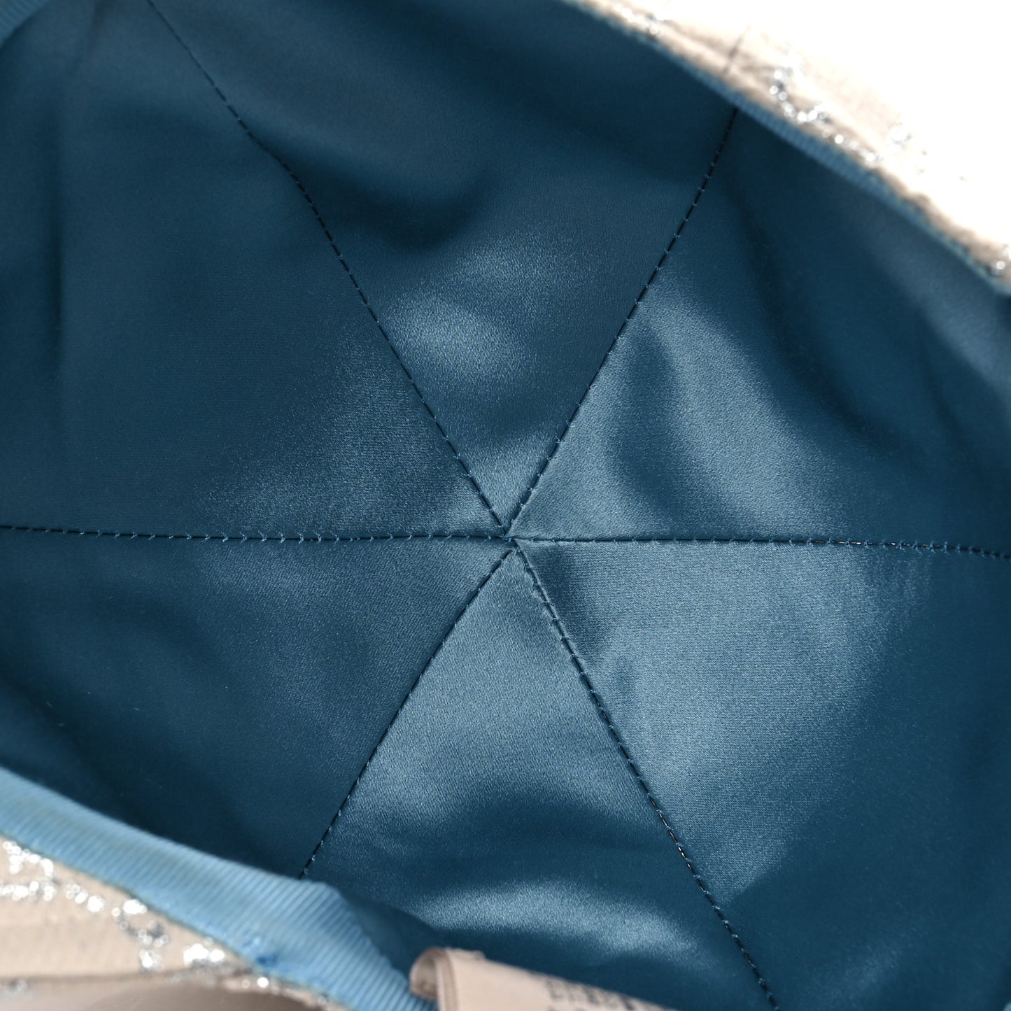 Canvas Lame GG Monogram Rush Baseball Hat L Gardenia Silver