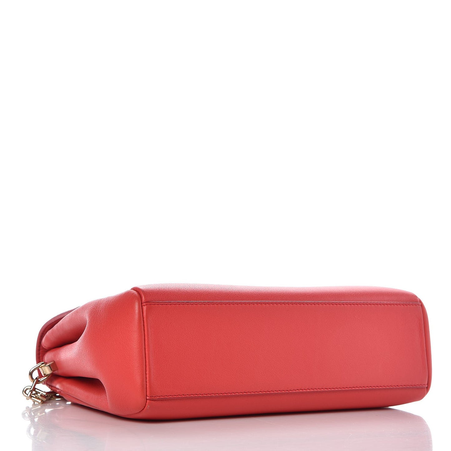 Calfskin Small Diorling Red