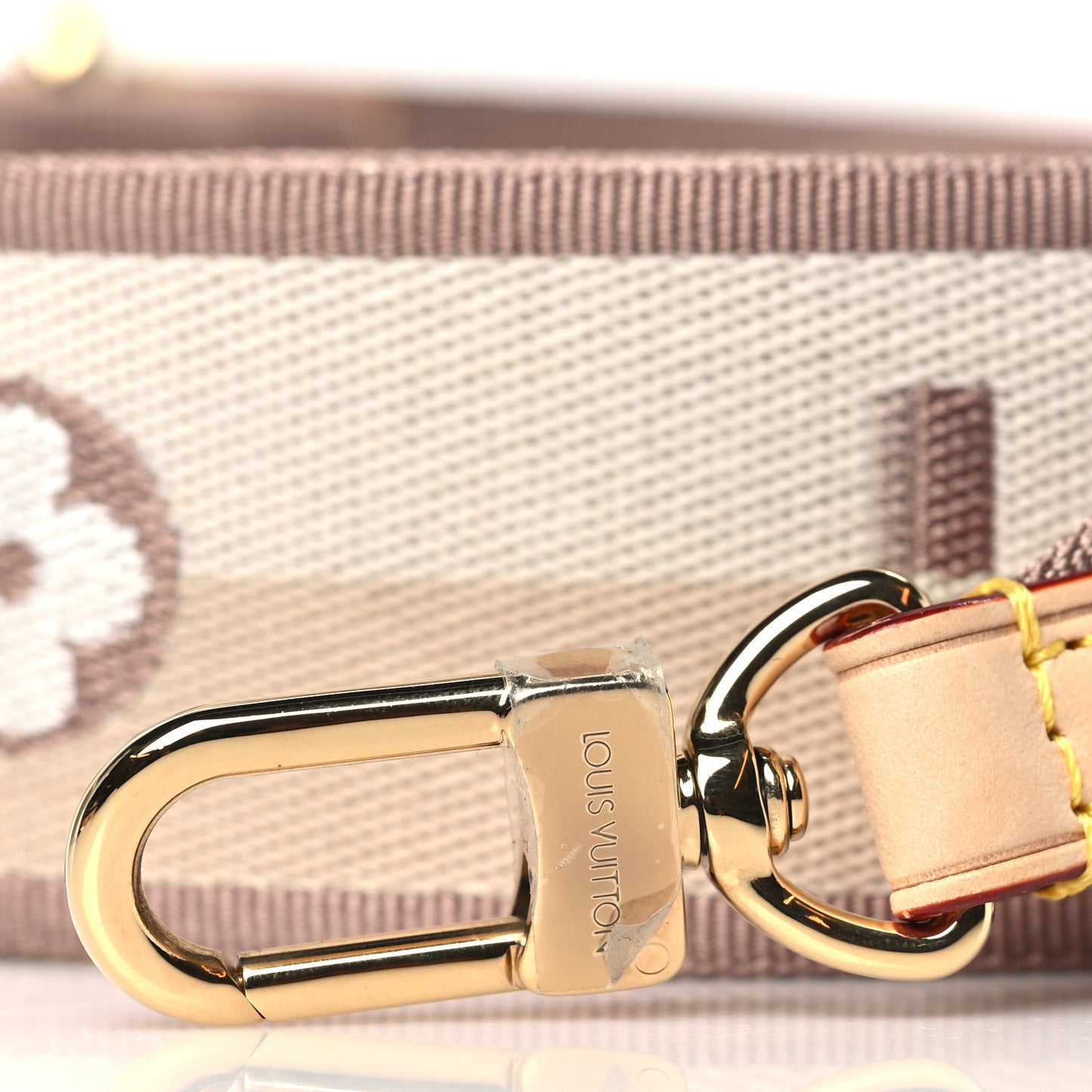 Jacquard Neverfull BB Shoulder Strap Beige Brown