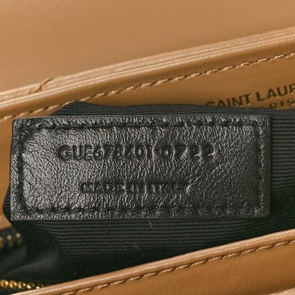 Saint Laurent Calfskin Y Quilted Monogram Toy Loulou Crossbody Bag Natural Tan 7 of 11