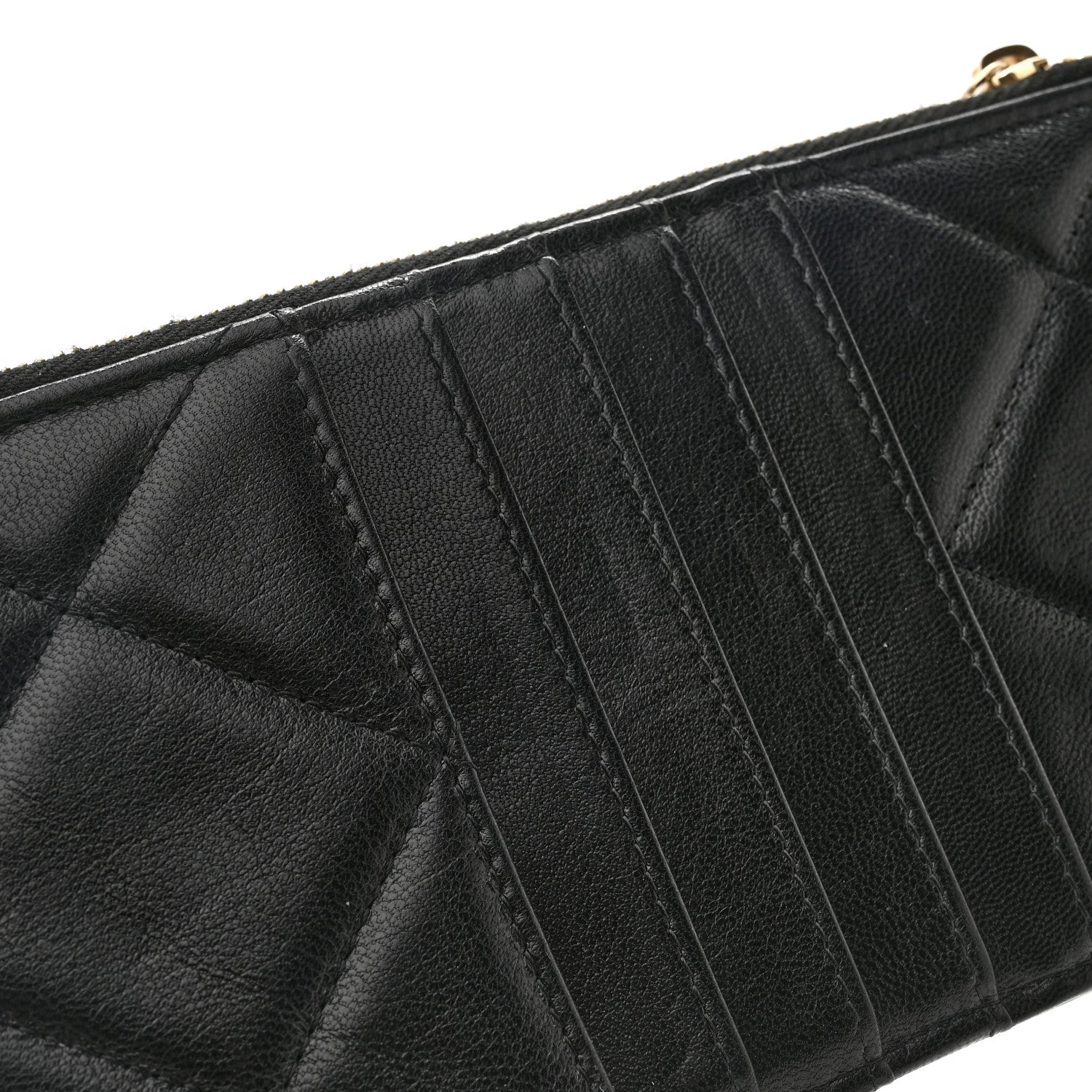 Chanel Lambskin Quilted Chanel 19 Phone and Card Holder Black 10 of 10