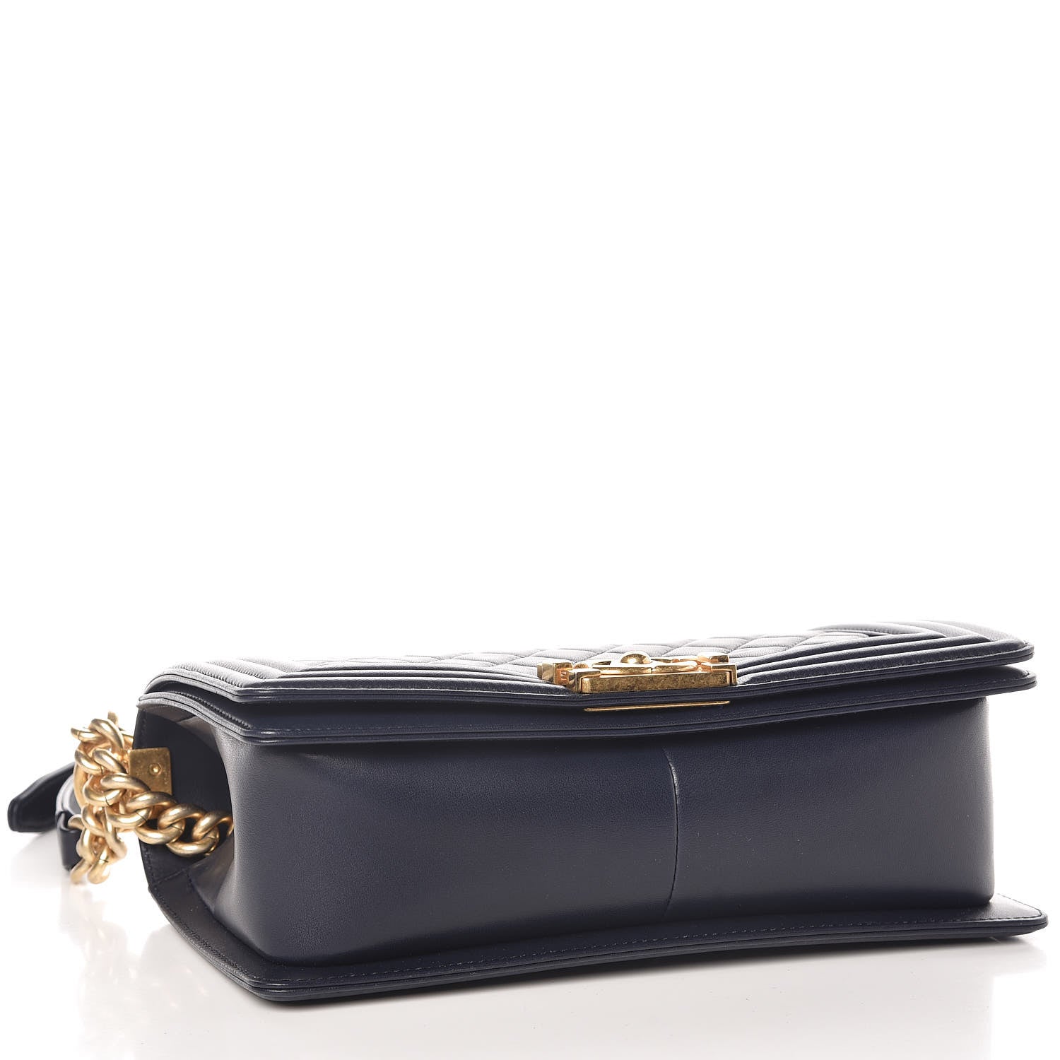 Chanel Lambskin Quilted Medium Boy Flap Navy 4 of 12