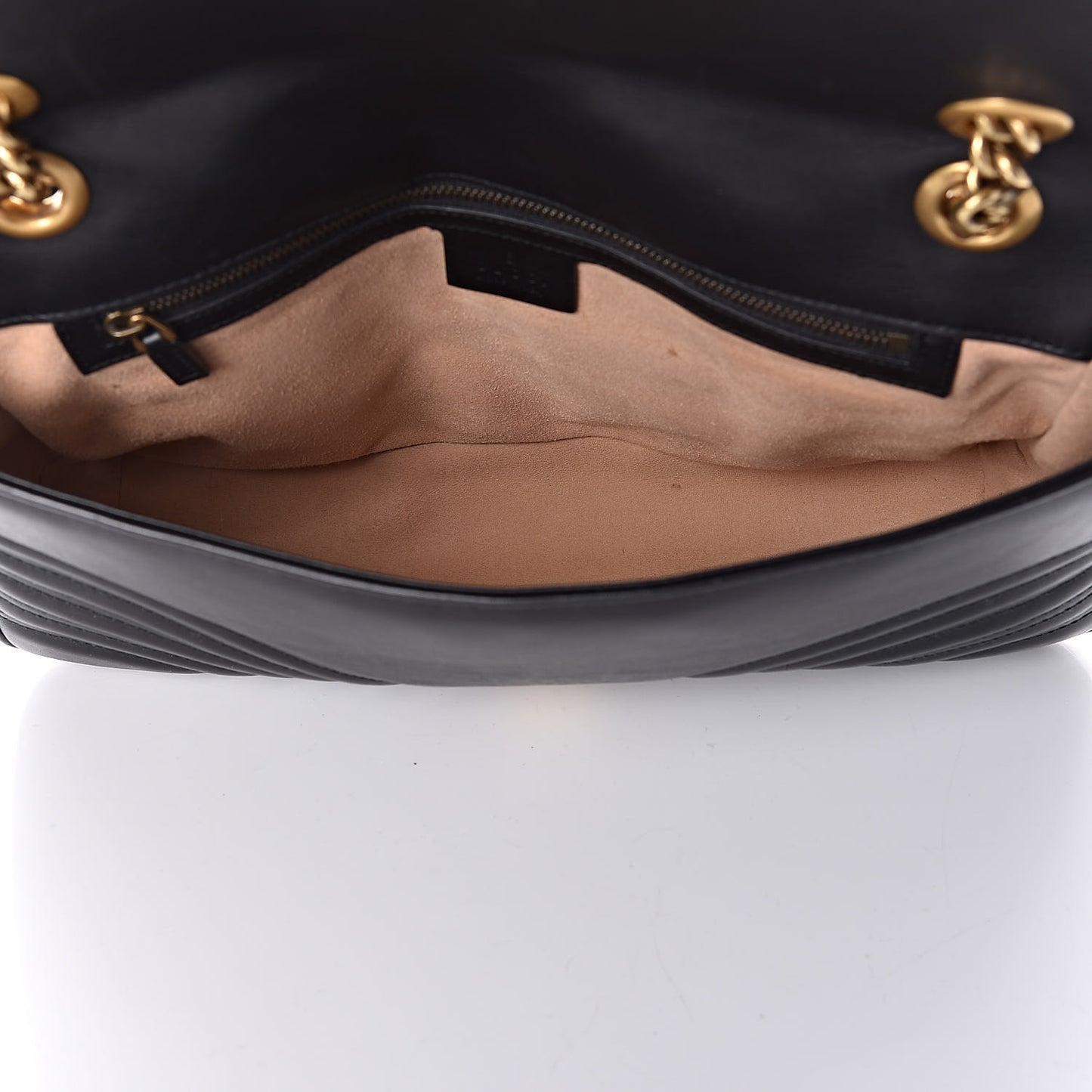 Calfskin Matelasse Medium GG Marmont Shoulder Bag Black