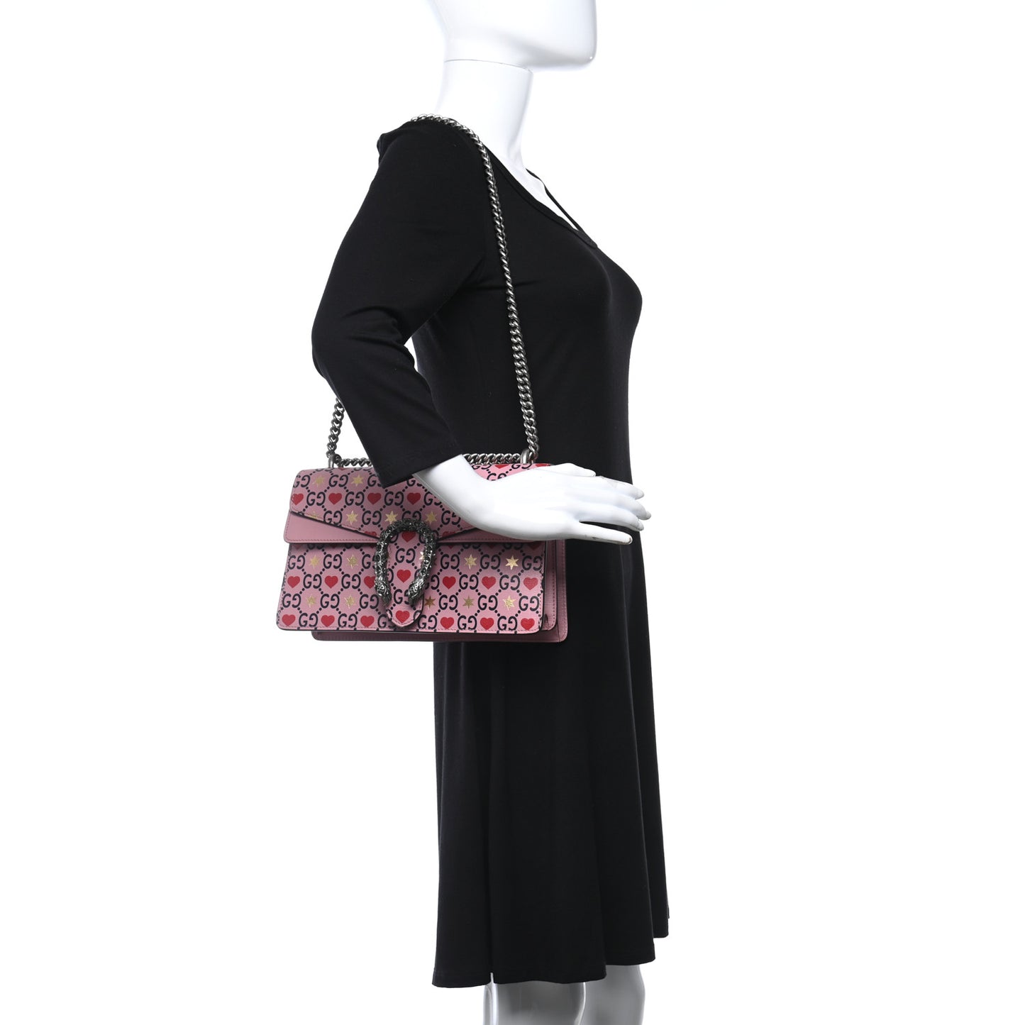 Calfskin Valentine's Day Exclusive Small Dionysus Bag Pink