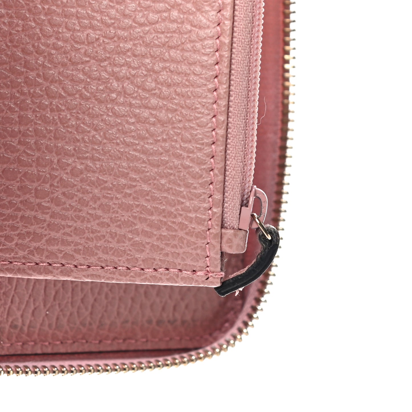 Dollar Calfskin Medium GG Zip Around Wallet Soft Pink