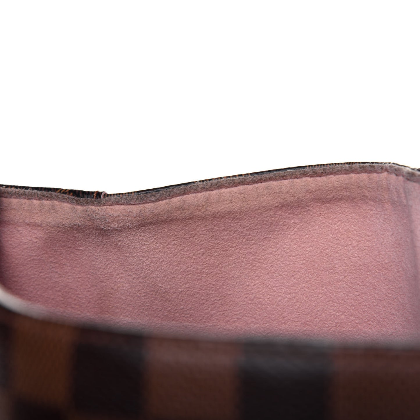 Damier Ebene Caissa Hobo Rose Ballerine