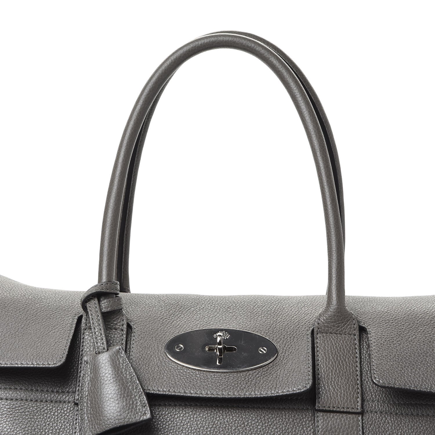 Mulberry Classic Grain Bayswater Satchel Mole Grey 9 of 9