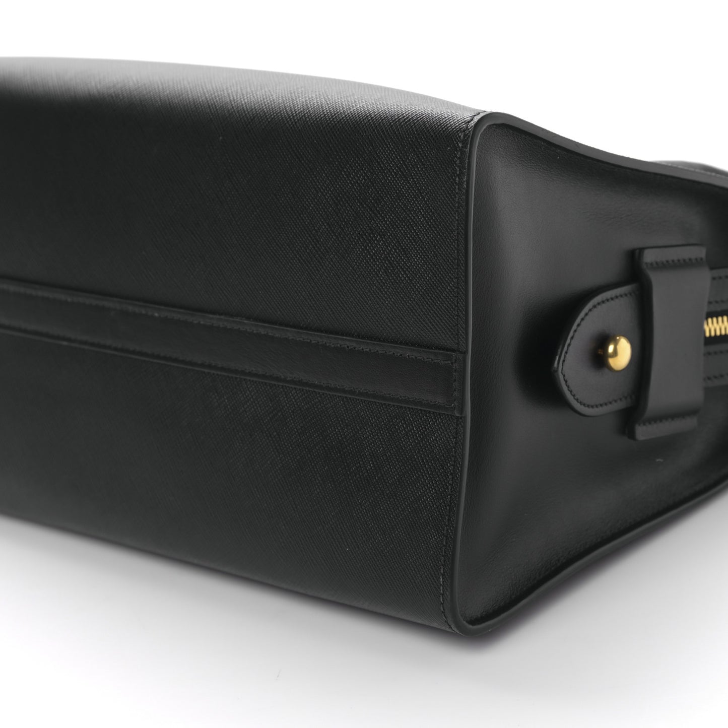 Saffiano City Calfskin Medium Esplanade Tote Black