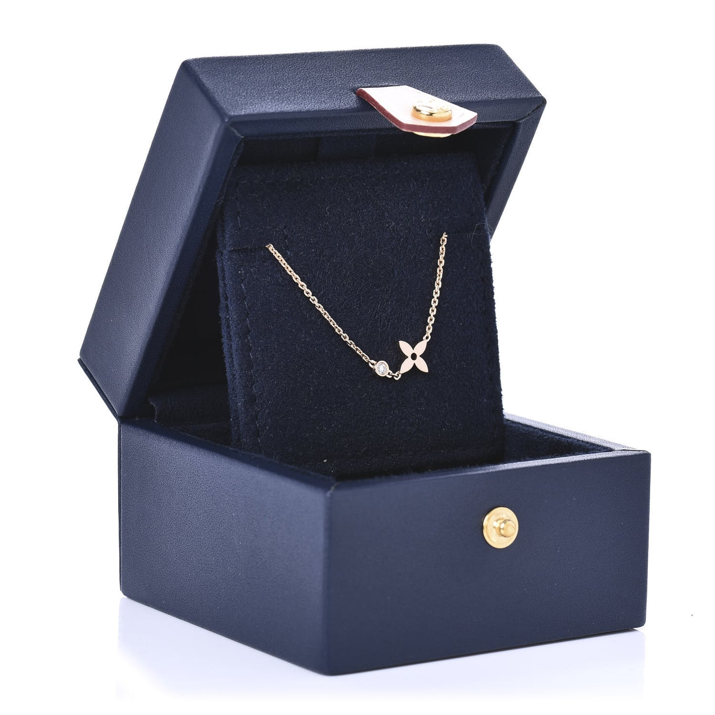 18K Pink Gold Diamond Idylle Blossom Pendant Necklace