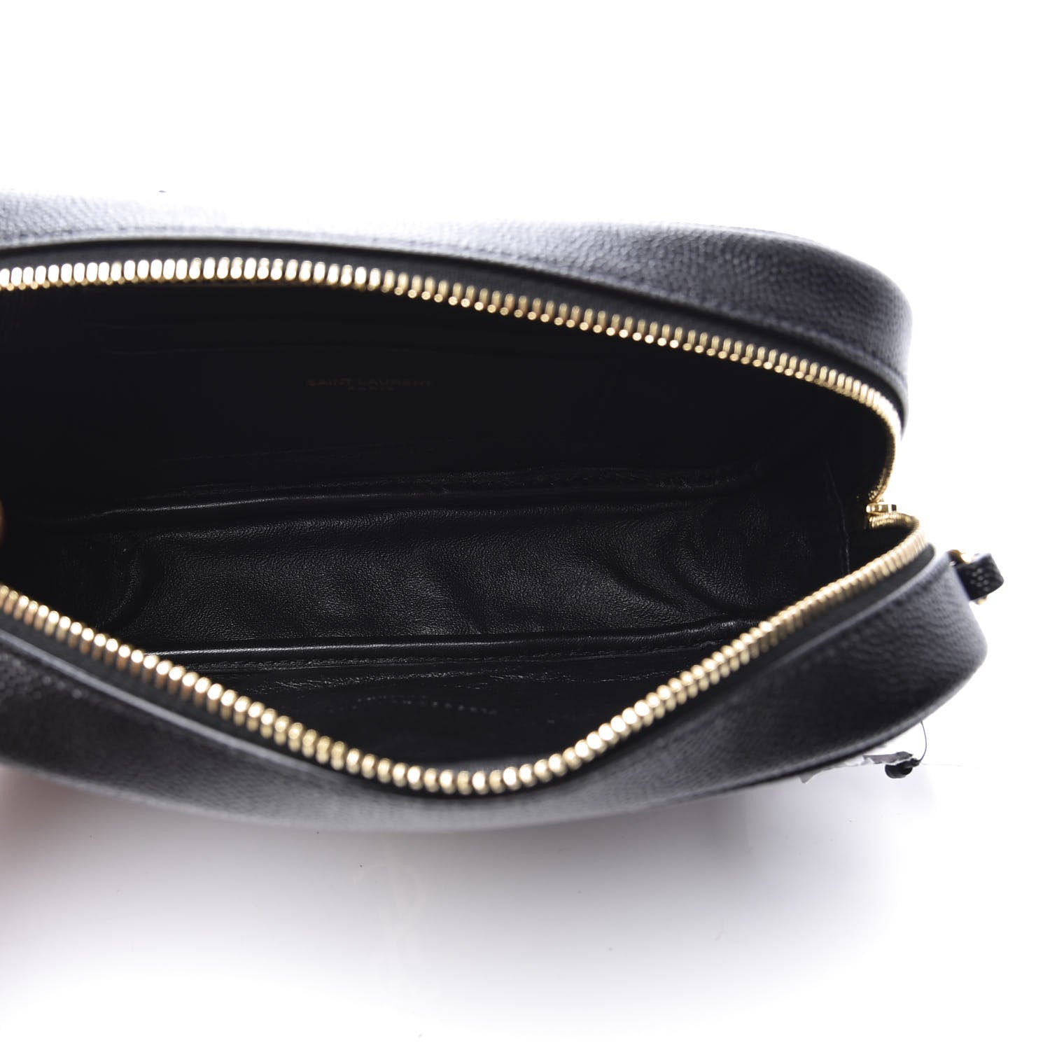 Saint Laurent Grain De Poudre Matelasse Monogram Mini Lou Camera Bag Black 4 of 10