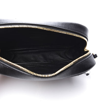 Saint Laurent Grain De Poudre Matelasse Monogram Mini Lou Camera Bag Black 4 of 10