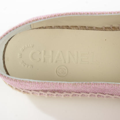 Chanel Toile Sequin CC Espadrilles 37 Pink Dark Pink 10 of 10