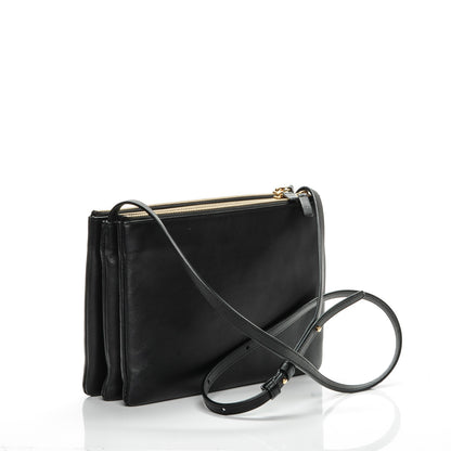 Celine Lambskin Large Trio Crossbody Bag Black 3 of 8