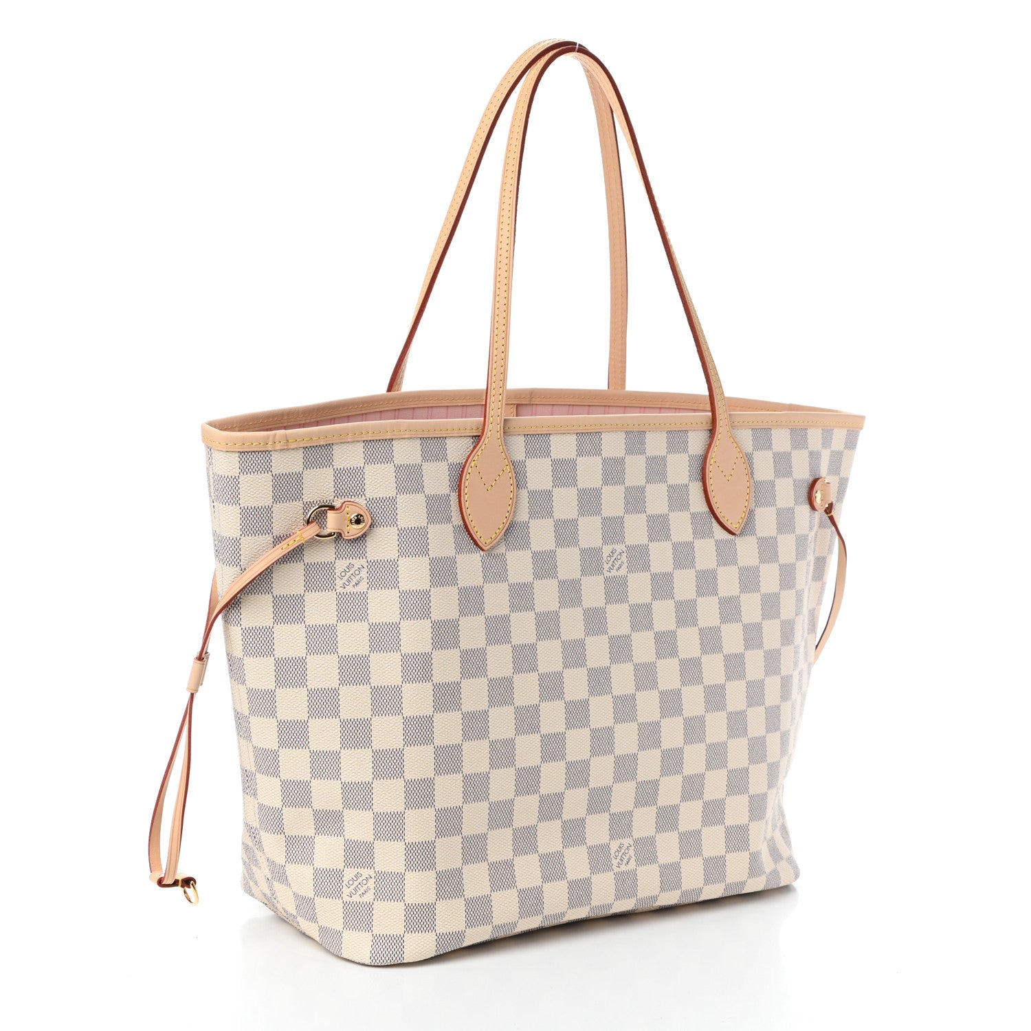 Louis Vuitton Damier Azur Neo Neverfull MM Rose Ballerine 3 of 8
