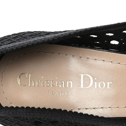 Christian Dior Mesh Cotton Cannage Dior Capture 100mm Pumps 37 Black 6 of 7