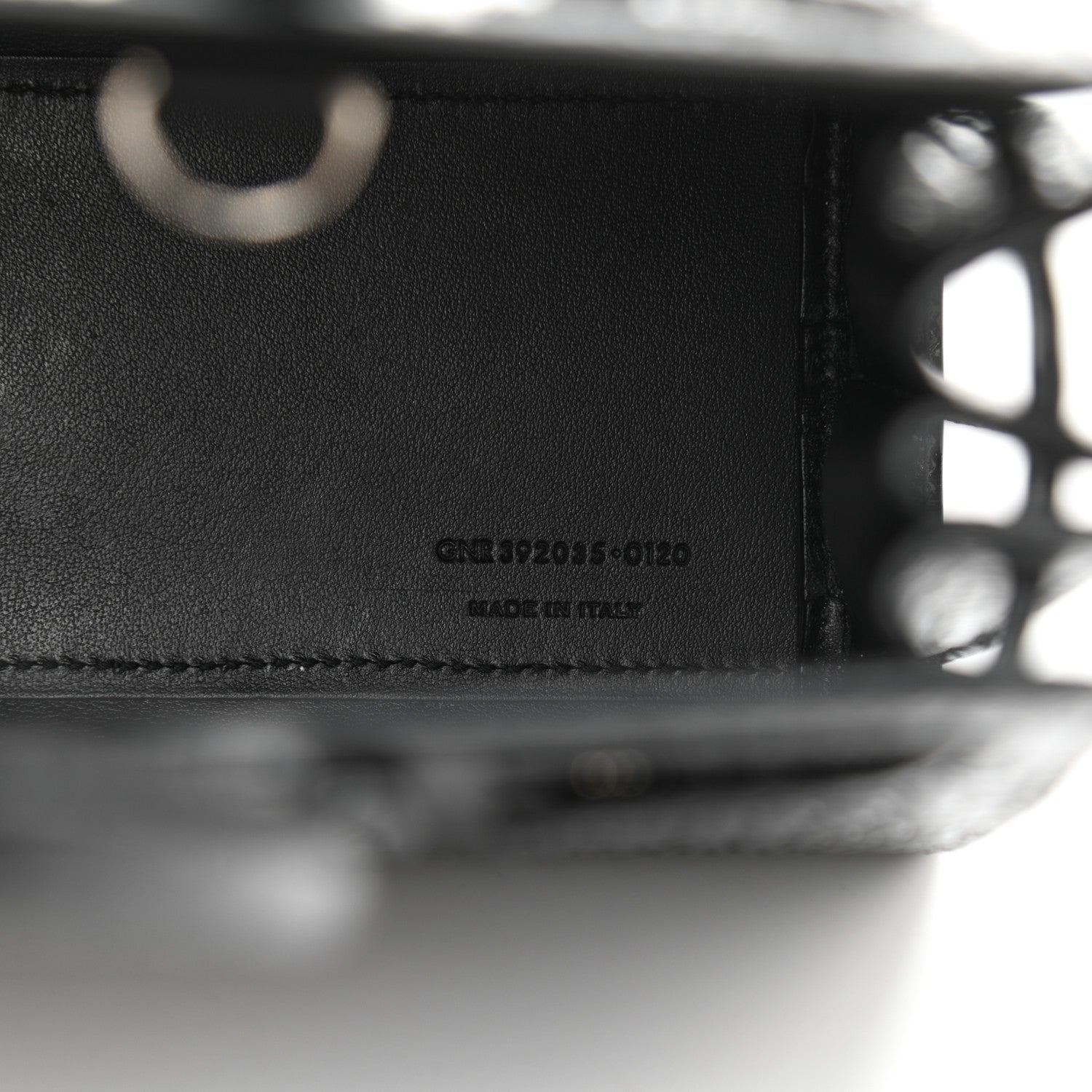 Saint Laurent Calfskin Crocodile Embossed Nano Sac De Jour Black 10 of 11