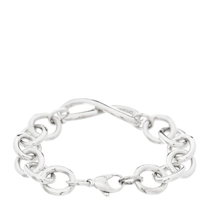 Tiffany Sterling Silver Wide Infinity Chain Bracelet 2 of 4