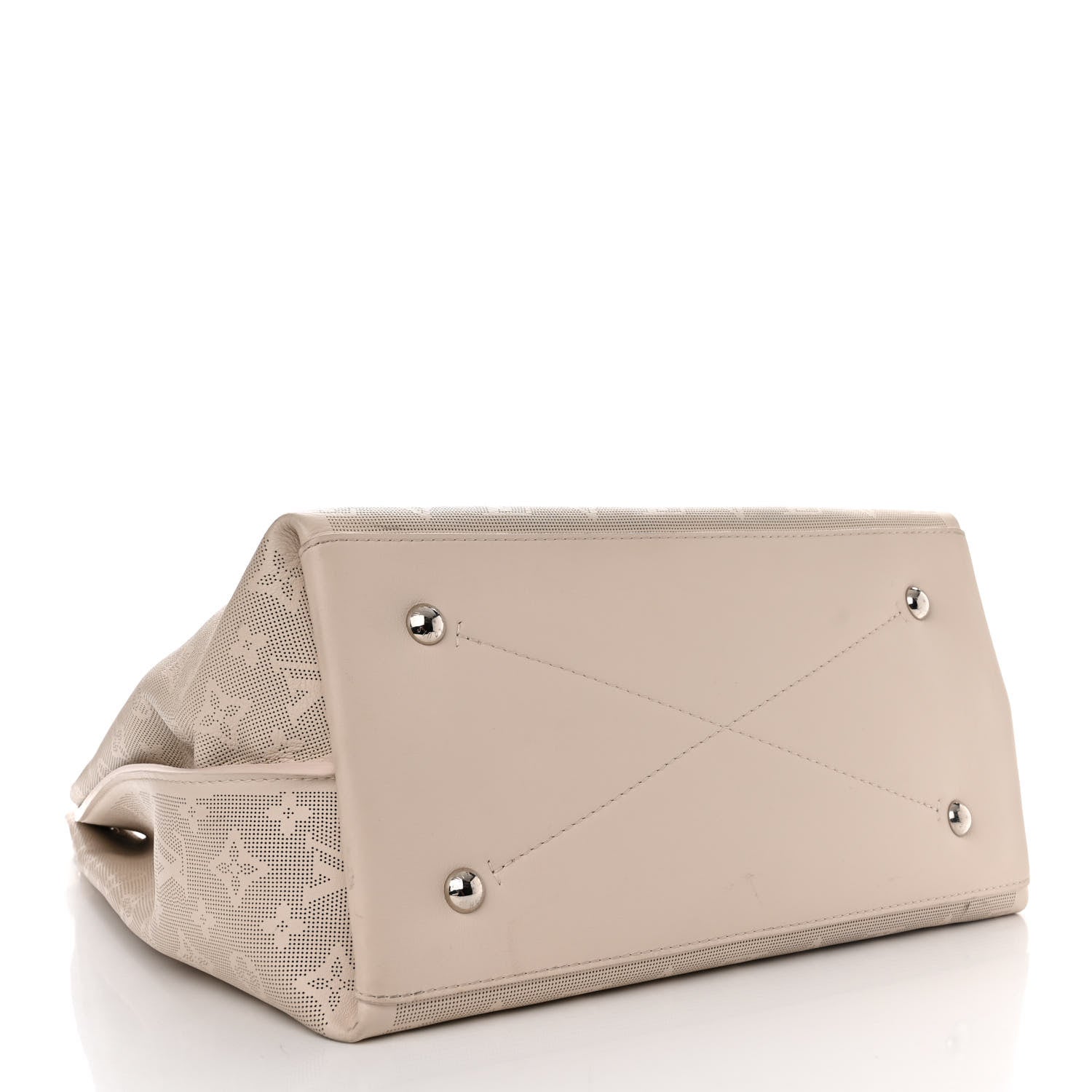 Louis Vuitton Reverse Mahina Carmel Hobo Quartz White 4 of 12