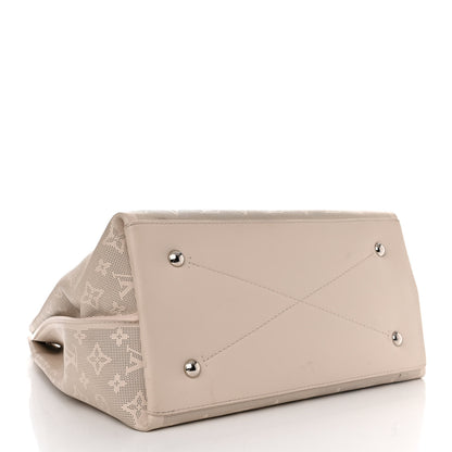 Louis Vuitton Reverse Mahina Carmel Hobo Quartz White 4 of 12