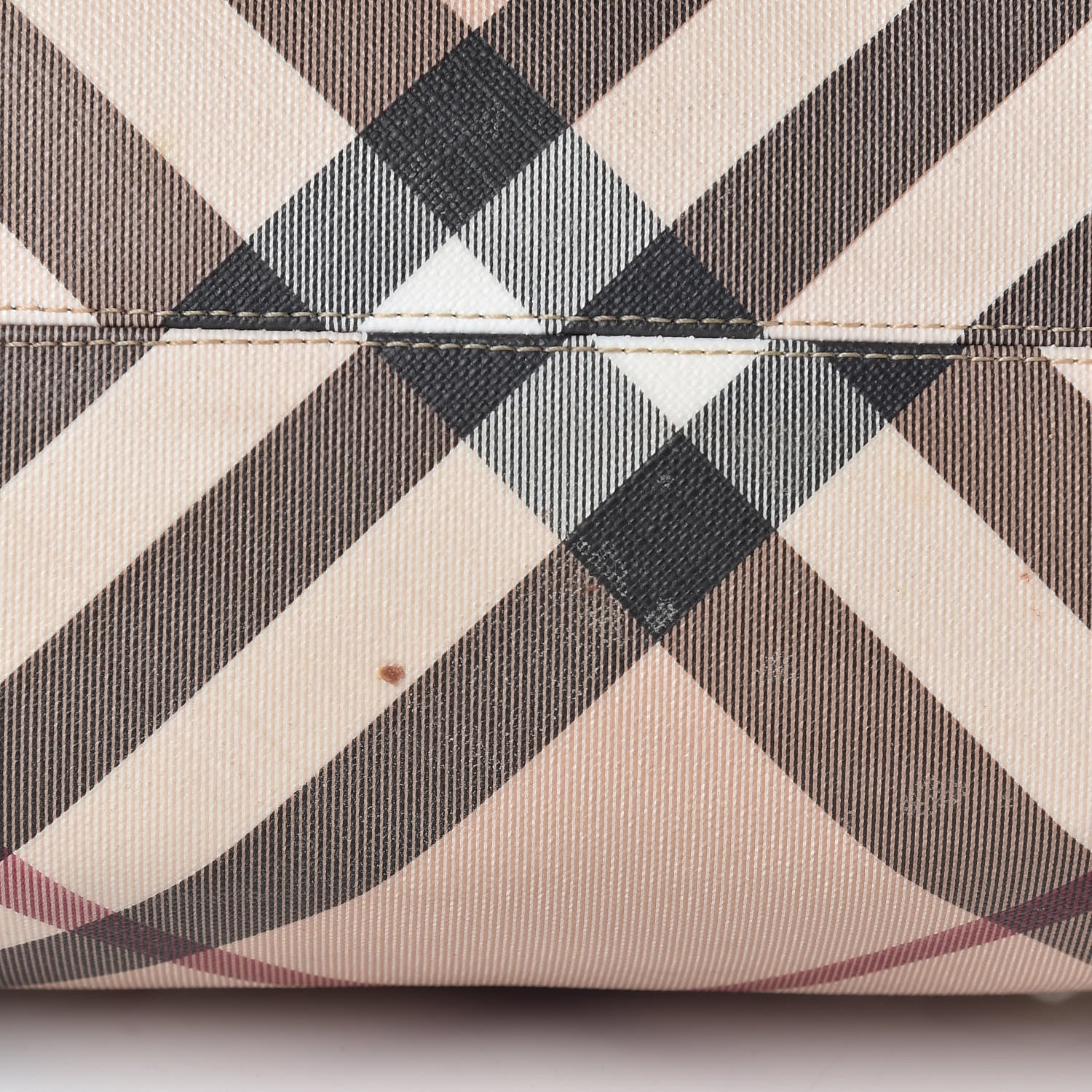Burberry Supernova Check Patent Mini Chester Bowling Bag White 10 of 15