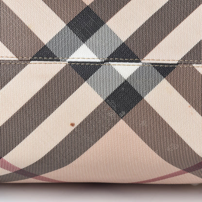 Burberry Supernova Check Patent Mini Chester Bowling Bag White 10 of 15