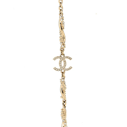 Chanel Crystal CC Twist Long Necklace Gold 4 of 6