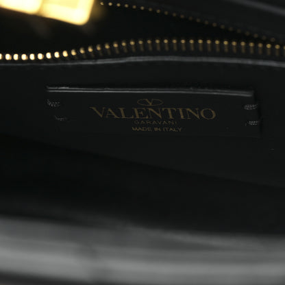 Valentino Garavani Nappa Roman Stud The Handle Bag Black 6 of 8