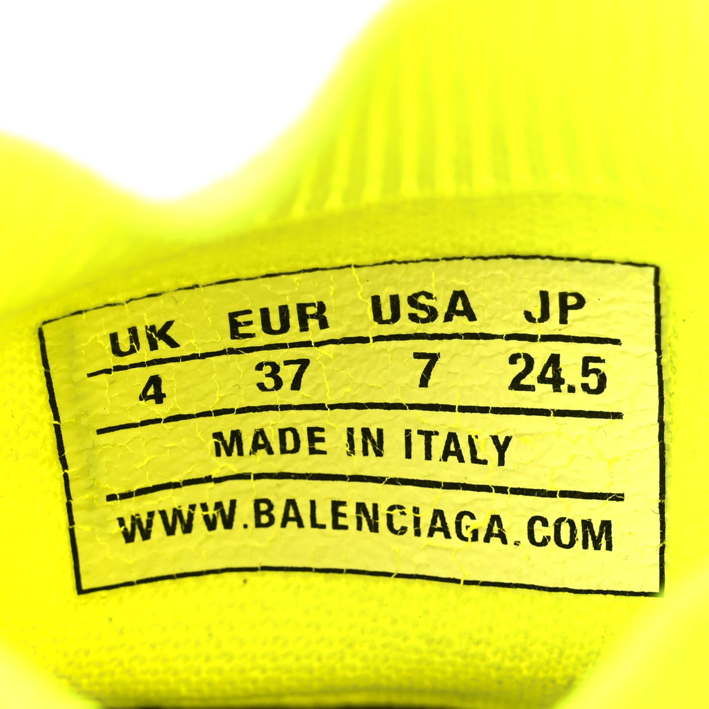 Nylon Knit Womens BB Speed Sneakers 37 Jaune Fluo