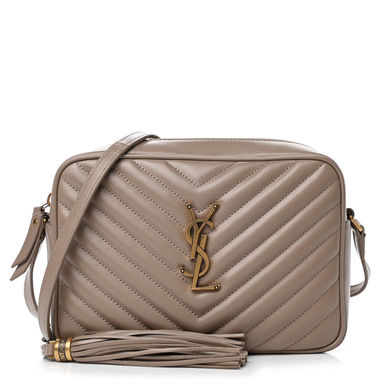 Saint Laurent Calfskin Matelasse Monogram Lou Camera Bag Dusty Grey 1 of 4