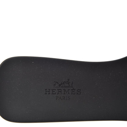 Hermes Rubber Aloha Sandals 35 Black 8 of 11