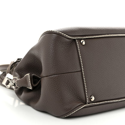 Chanel Calfskin Small Tassel Bowler Taupe 9 of 12