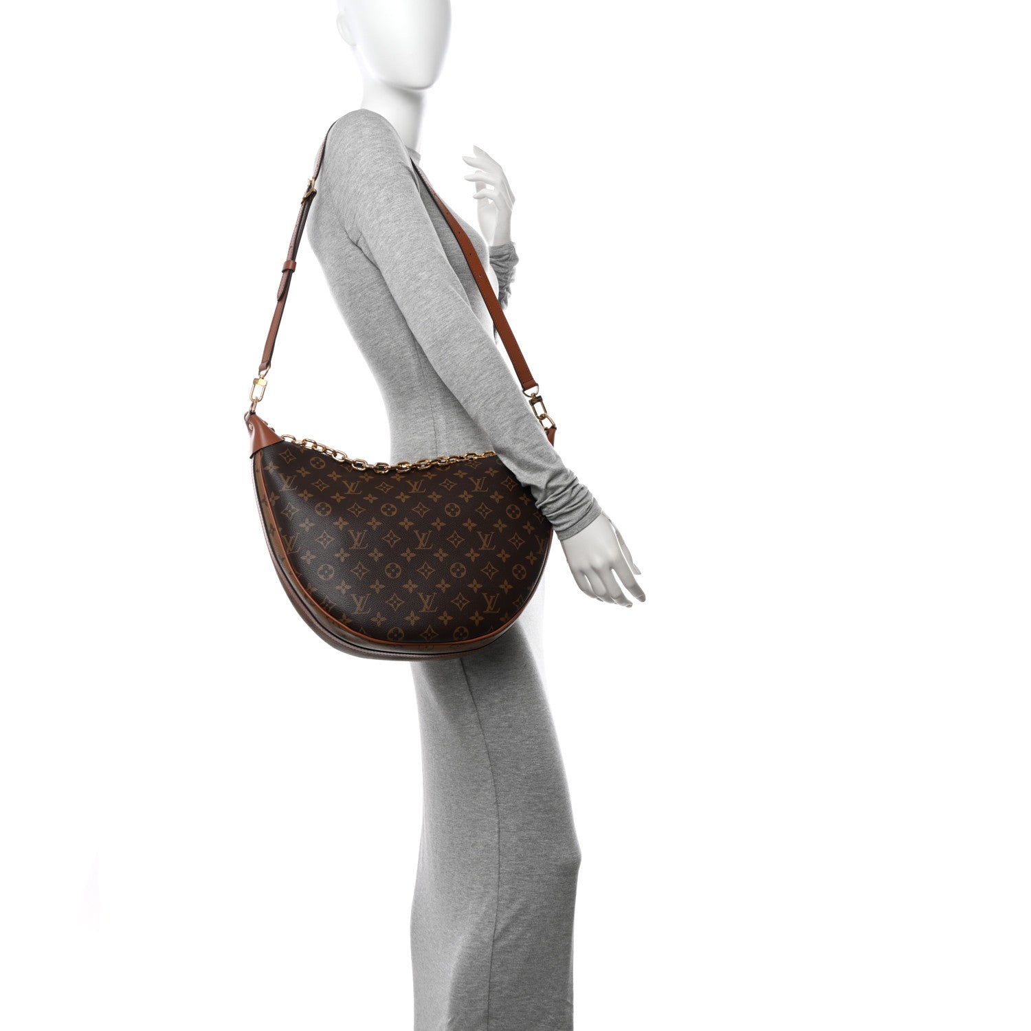 Louis Vuitton Reverse Monogram Loop Hobo 2 of 9