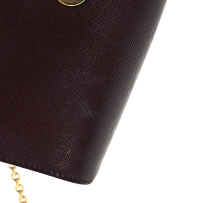 Salvatore Ferragamo Calfskin Mini Miss Vara Bow Chain Bag Plum 8 of 8