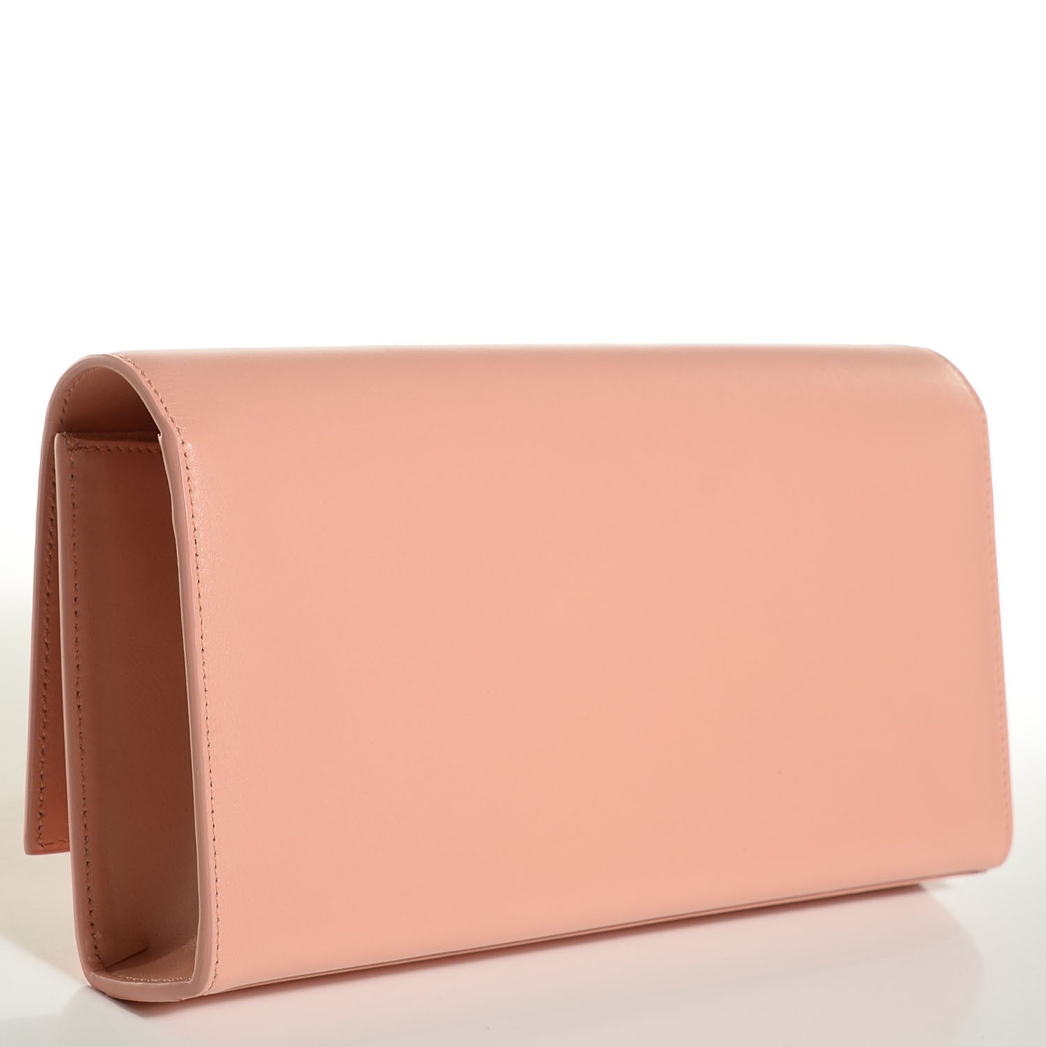 Saint Laurent Calfskin Classic Monogram Clutch Blush 3 of 8