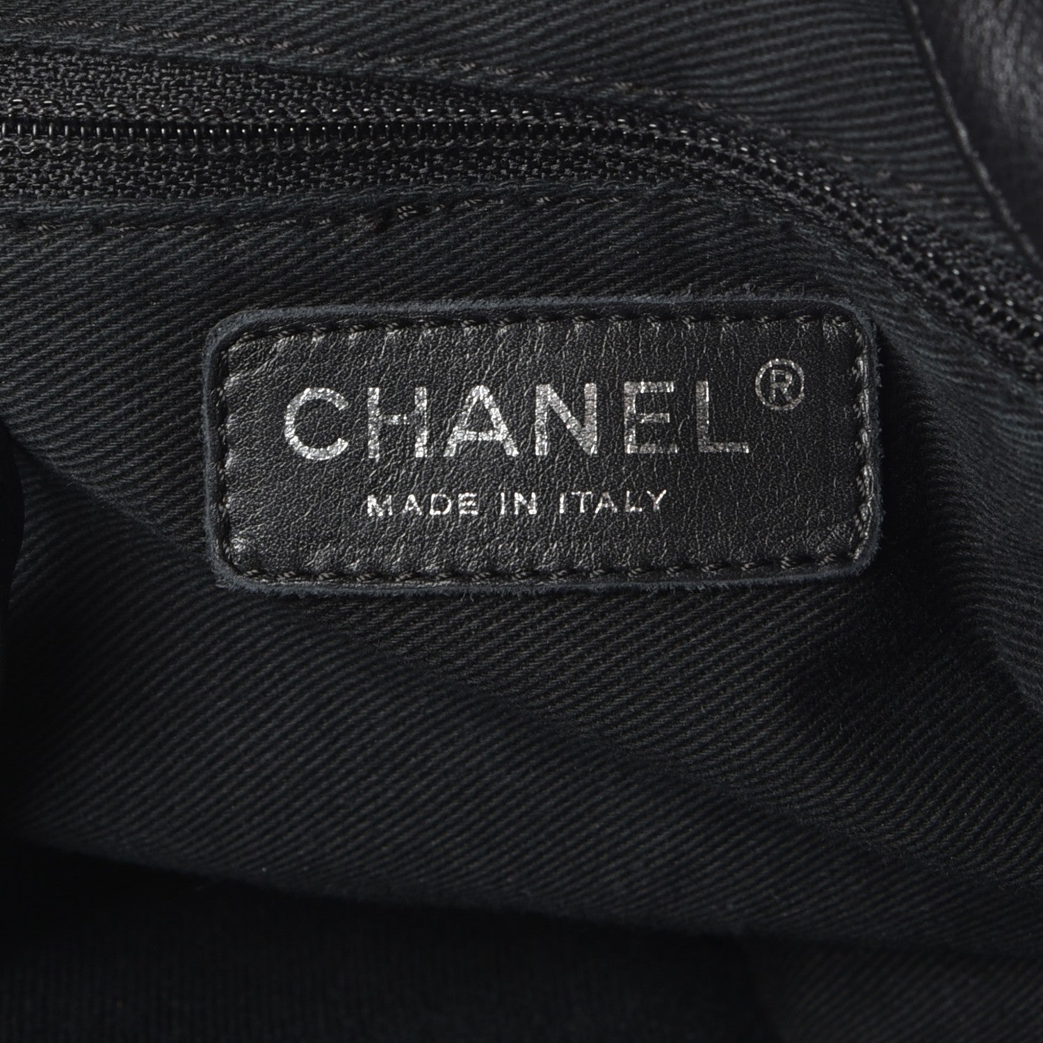 Chanel Lambskin Stitched Expandable Tote Black 7 of 8