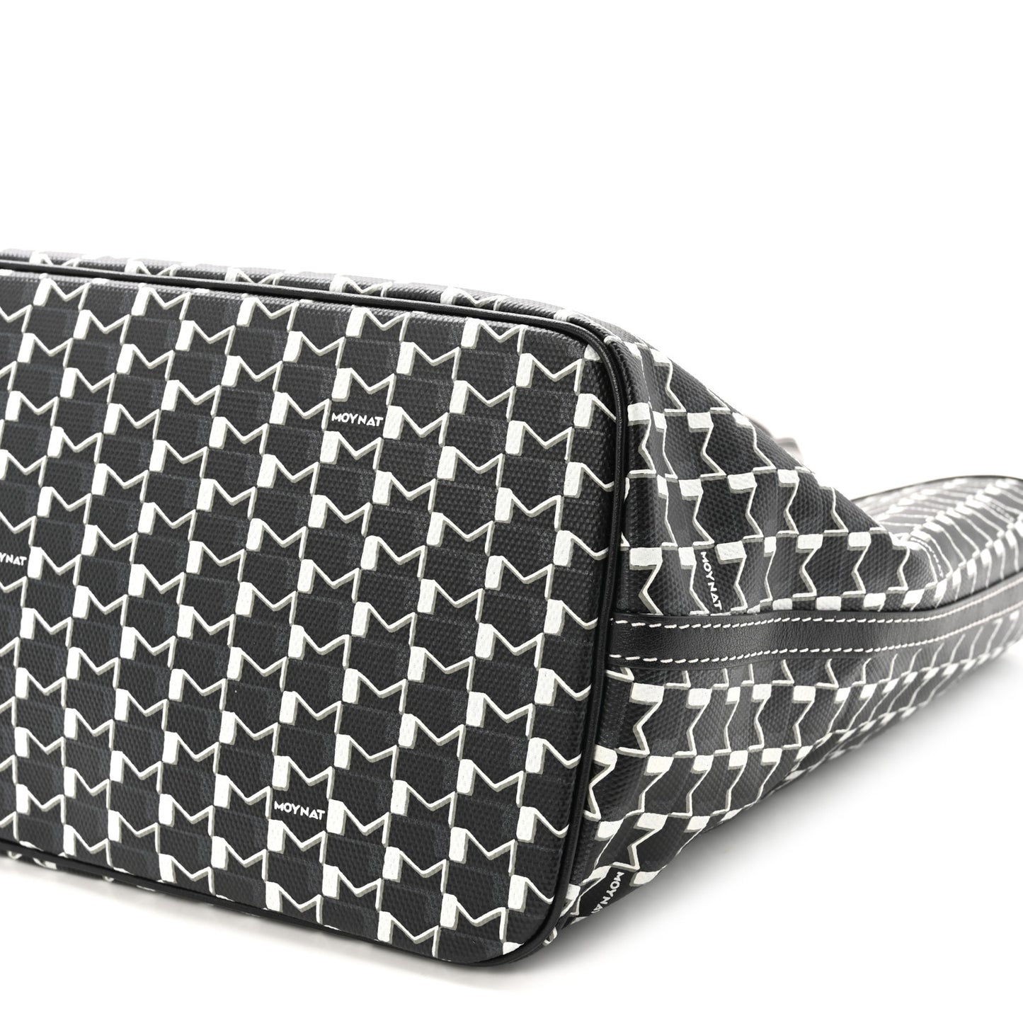 X KASING LUNG Calfskin Canvas M Labubu Tote MM Black