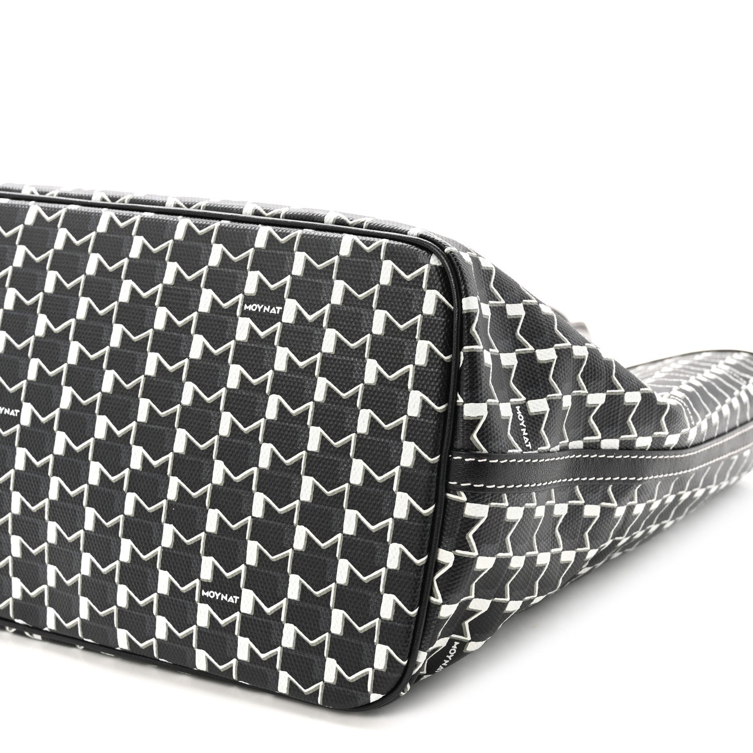 Moynat X KASING LUNG Calfskin Canvas M Labubu Tote MM Black 10 of 10