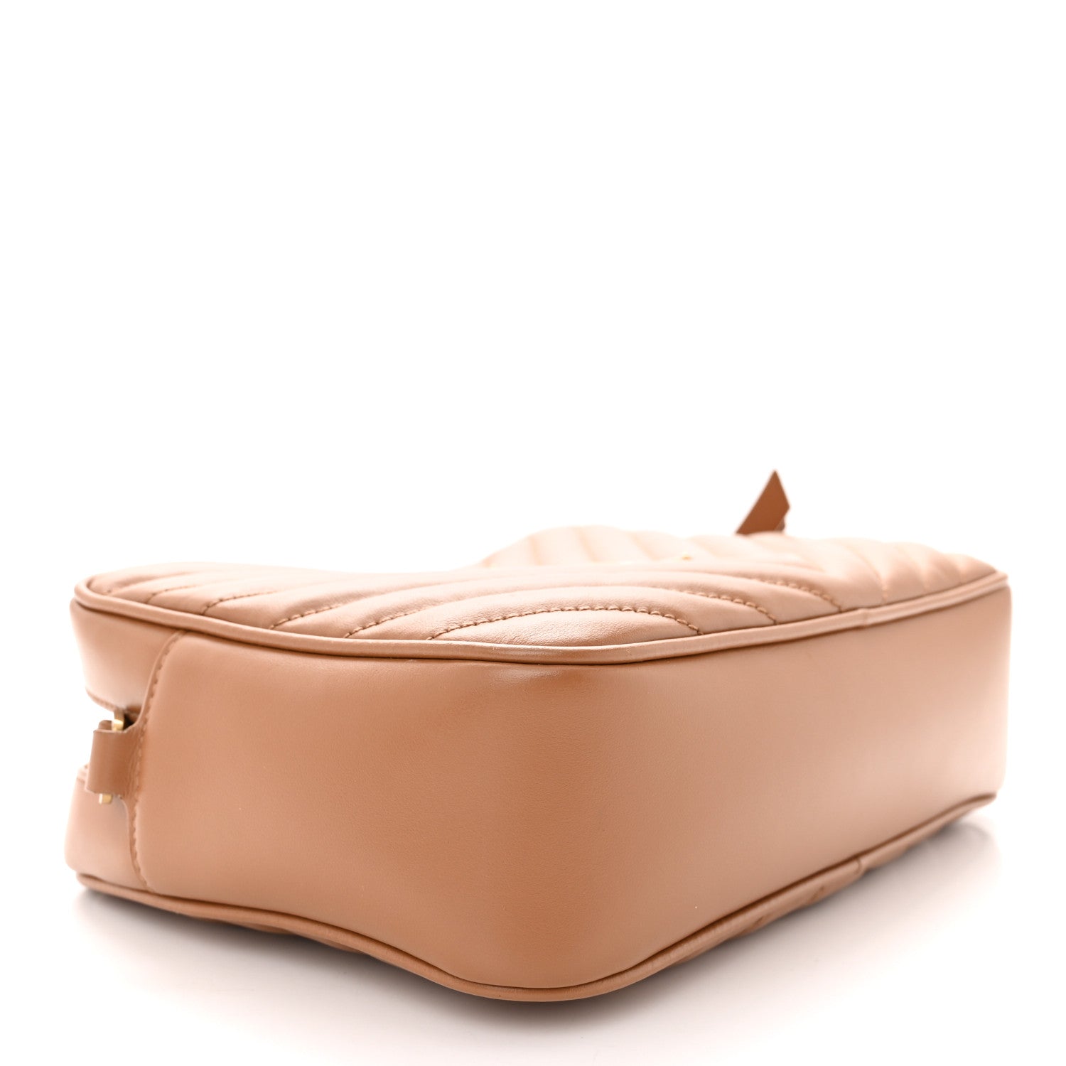 Saint Laurent Calfskin Matelasse Monogram Lou Camera Bag Cinnamon 4 of 13