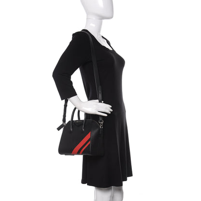 Givenchy Sugar Goatskin Striped Mini Antigona Black 2 of 10