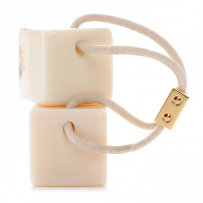 Louis Vuitton Swarovski Crystal Resin Inclusion Hair Cubes Beige 3 of 4