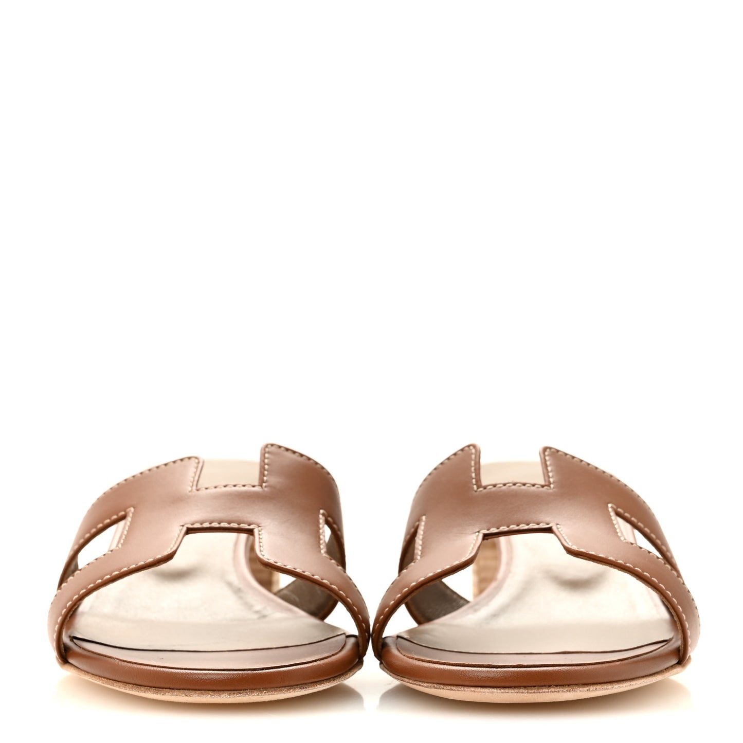 Calfskin Oasis Sandals 36 Gold