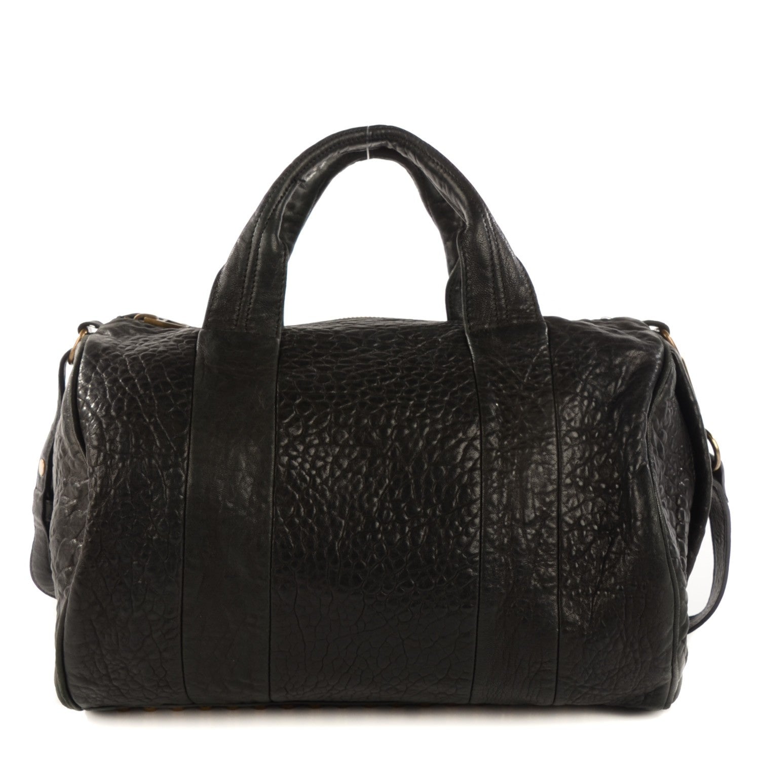 Alexander Wang Pebbled Lambskin Rocco Black Antique Brass Hardware 1 of 9