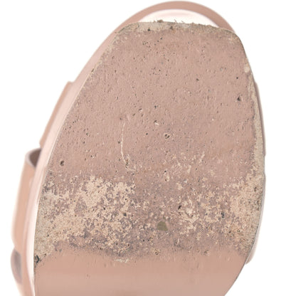 Saint Laurent Patent Tribute 105 Platform Sandals 37 Nude Powder 15 of 25