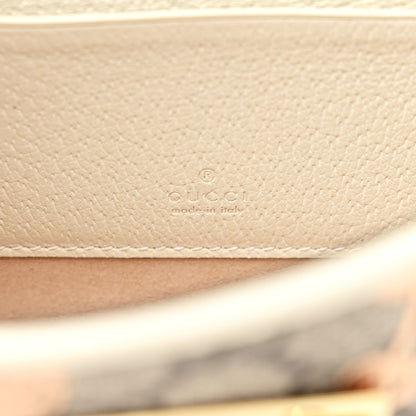 Gucci GG Supreme Monogram Berry Textured Dollar Calfskin Mini Padlock Top Handle Shoulder Bag Beige Ebony Light Copper Mystic White 6 of 12