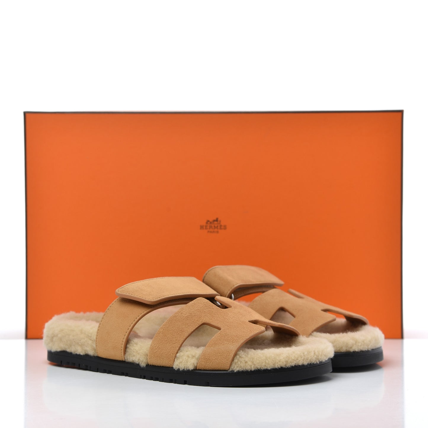Suede Goatskin Woolskin Womens Chypre Sandals 37 Golden Beige